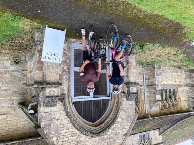 John Williams and Dominic Bath leaving Burley church