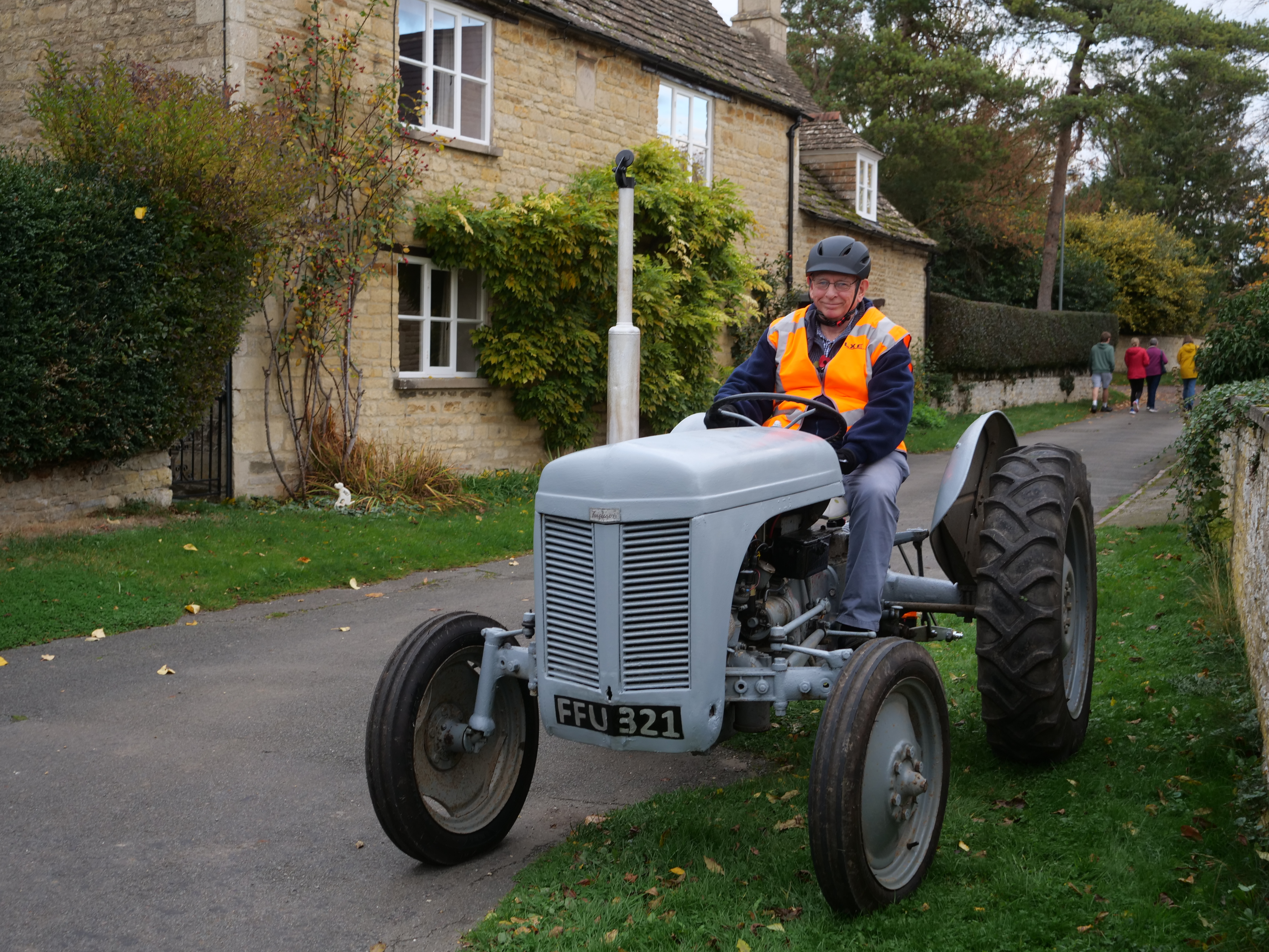 Simon Forster on his vintage tractor - the quirkiest mode of transport